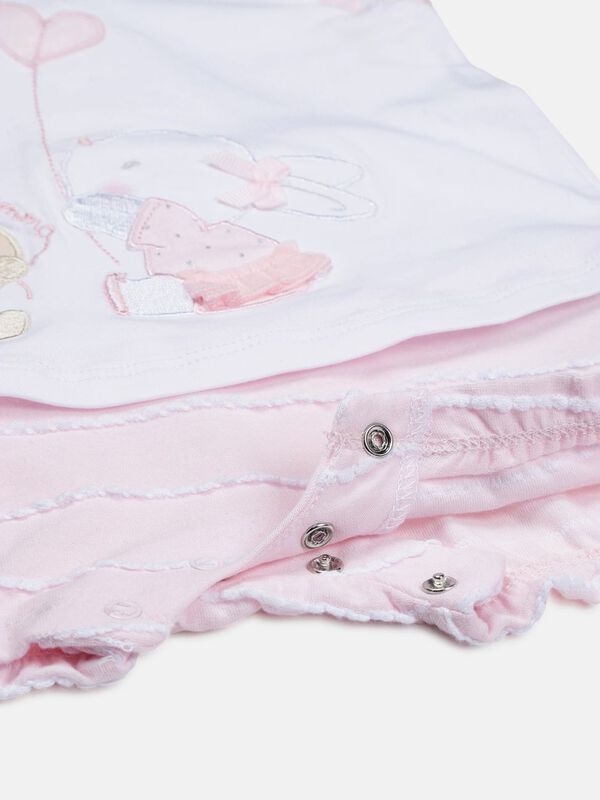 White And Pink Romper image number null